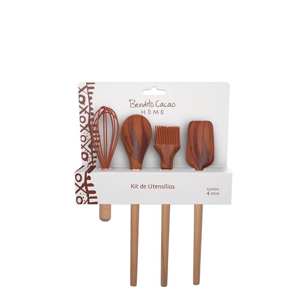 Kit Utensílios Terracota Bendito Cacao - foto 1