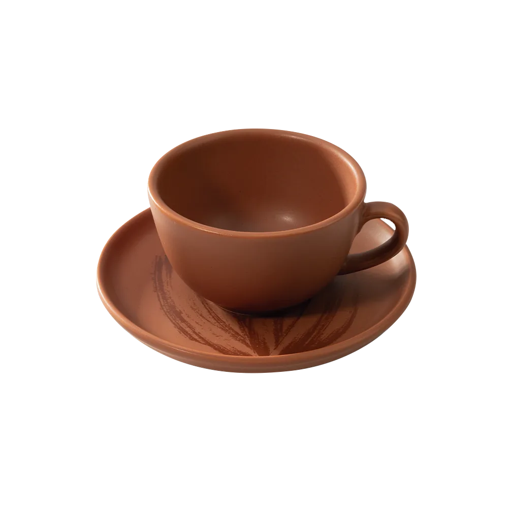 Xícara com Pires Terracota Bendito Cacao 200ml - foto 1