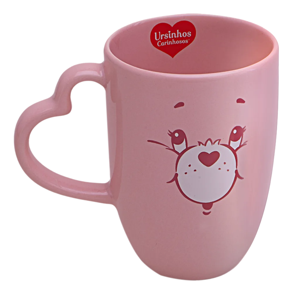 Caneca Ursinhos Carinhosos Animadinha Rosa 350ml - foto 1