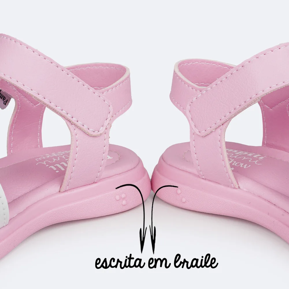 Sandália Infantil Pampili Chocomonstros Claudete Rosa - foto 8