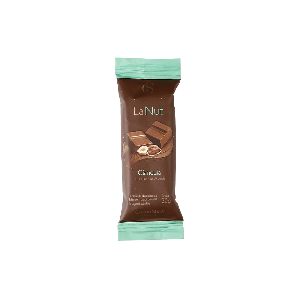 Tablete LaNut de Chocolate ao Leite e Avelã 20g - foto 1
