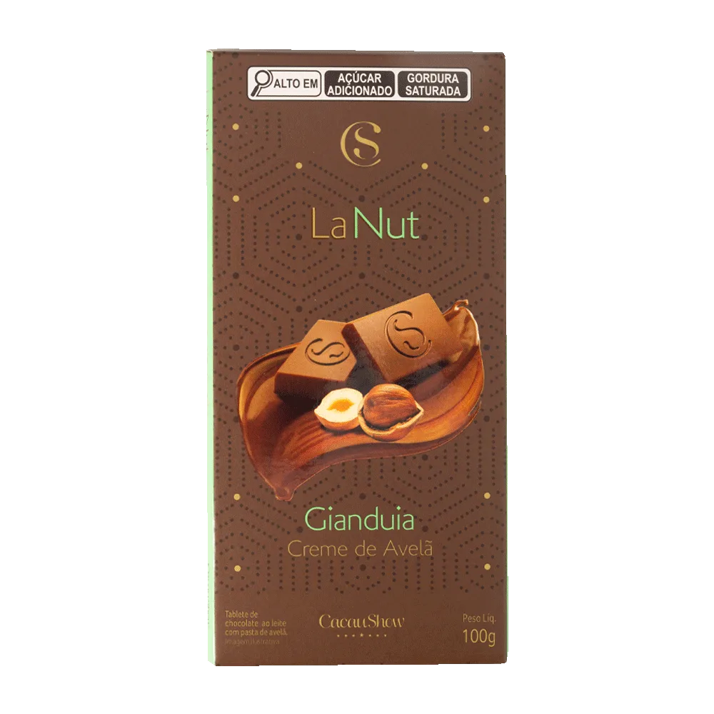Tablete LaNut de Chocolate ao Leite e Avelã 100g - foto 1