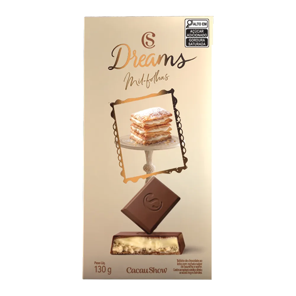 Tablete Dreams Mil-Folhas 130g - foto 1