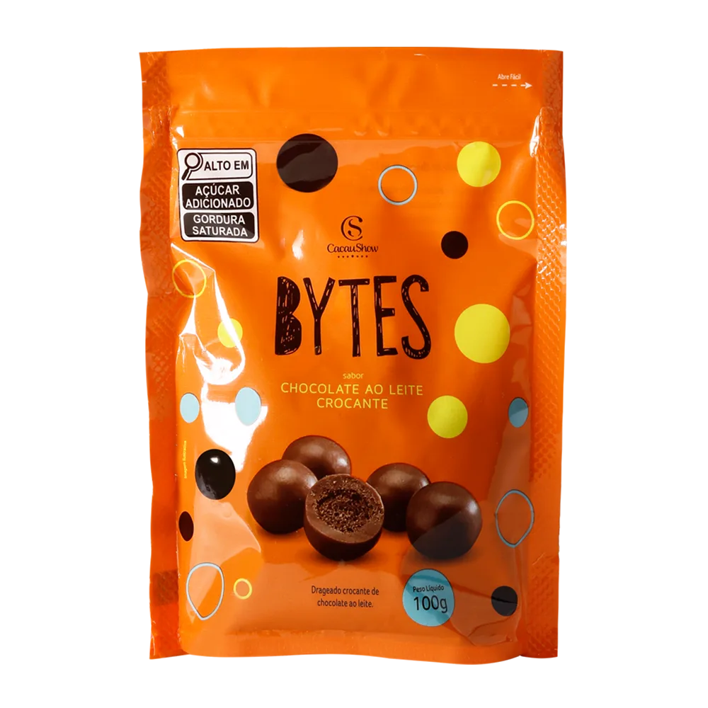 Drageado Bytes ao Leite Crocante 100g - foto 1