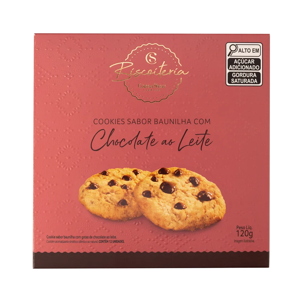 Cookies com Gotas ao Leite 120g - foto 1