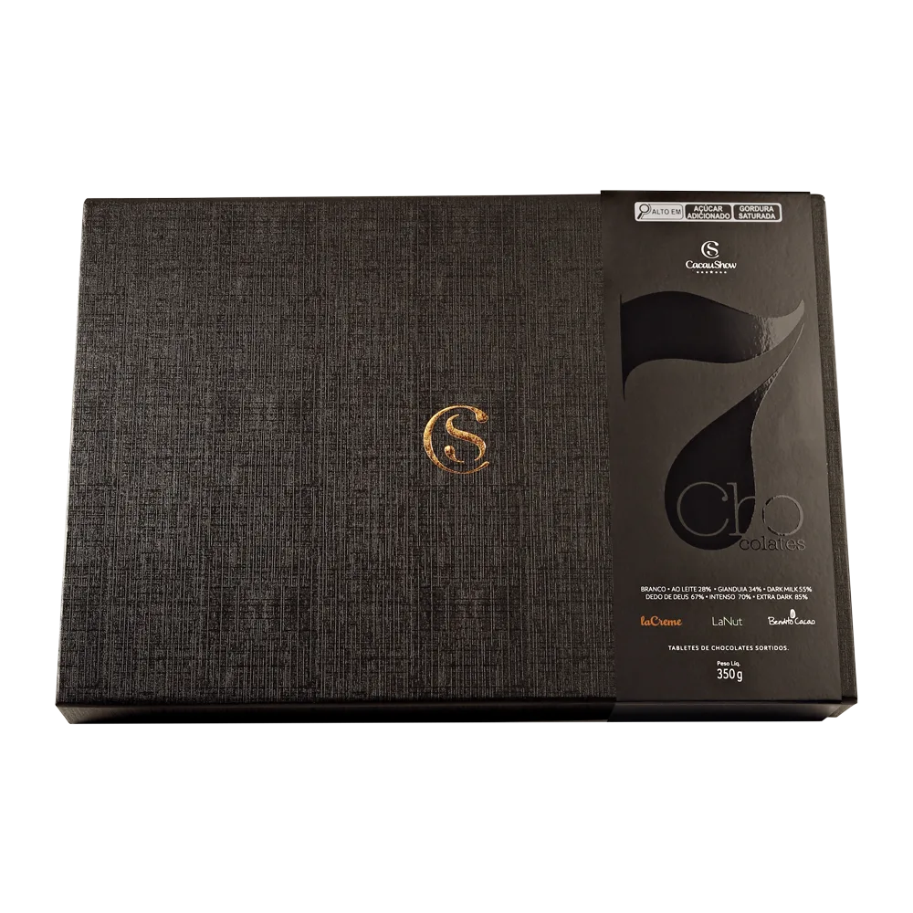 Caixa de Tabletes 7 Chocolates 350g - foto 1