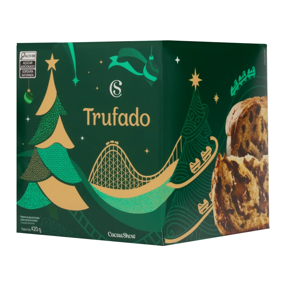 Panetone de Chocolate ao Leite 420g - foto 2