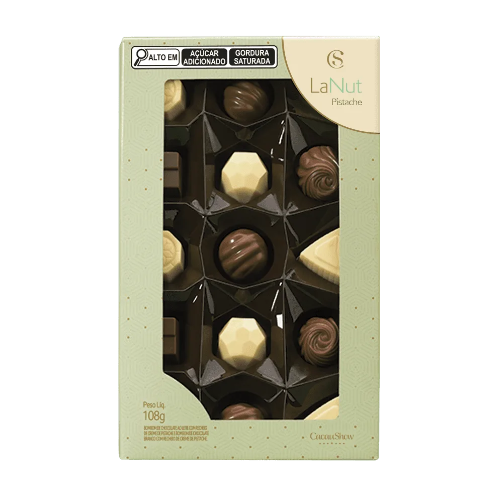 Caixa de Bombons LaNut Mini Show Pistache 108g - foto 1