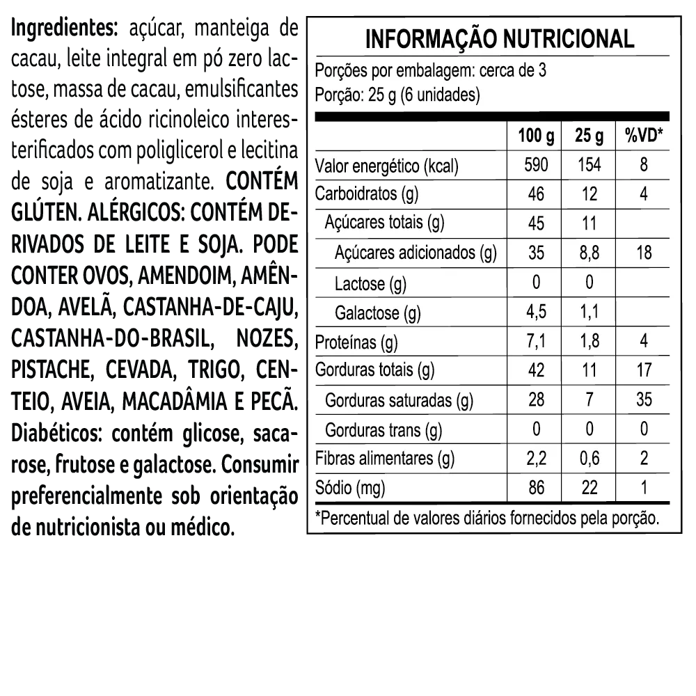 Tablete Miau Bless Zero Lactose ao Leite 70g - foto 4
