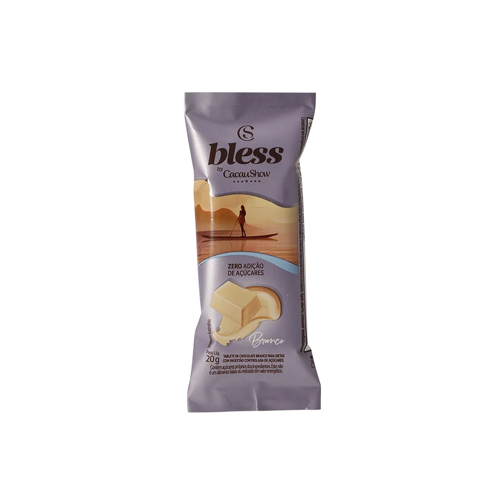 Tablete Bless Zero Adição de Açúcar Branco 20g - foto 1