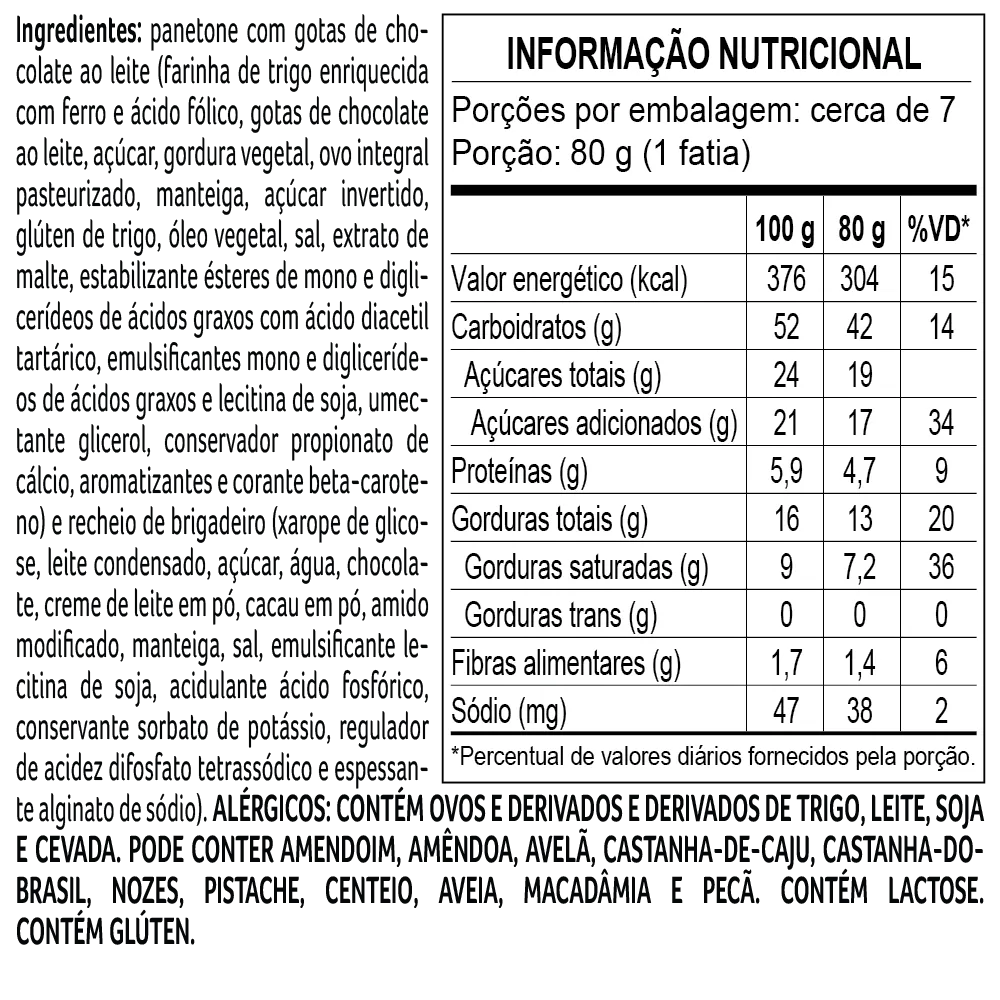 Panetone com Recheio de Brigadeiro 580g - foto 3
