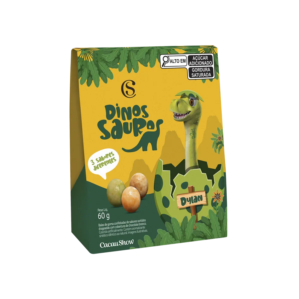 Caixa de Drageados Dinossauros 60g - foto 1