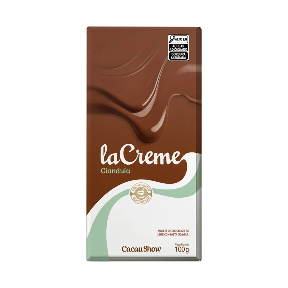 Tablete laCreme de Chocolate ao Leite e Avelã 100g - foto 1