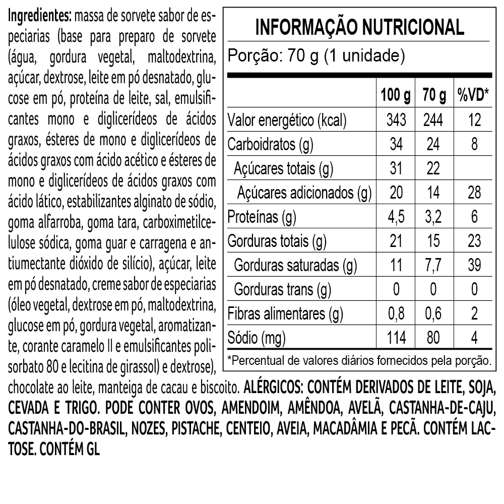 Sorvete Speculoos 70g - foto 2