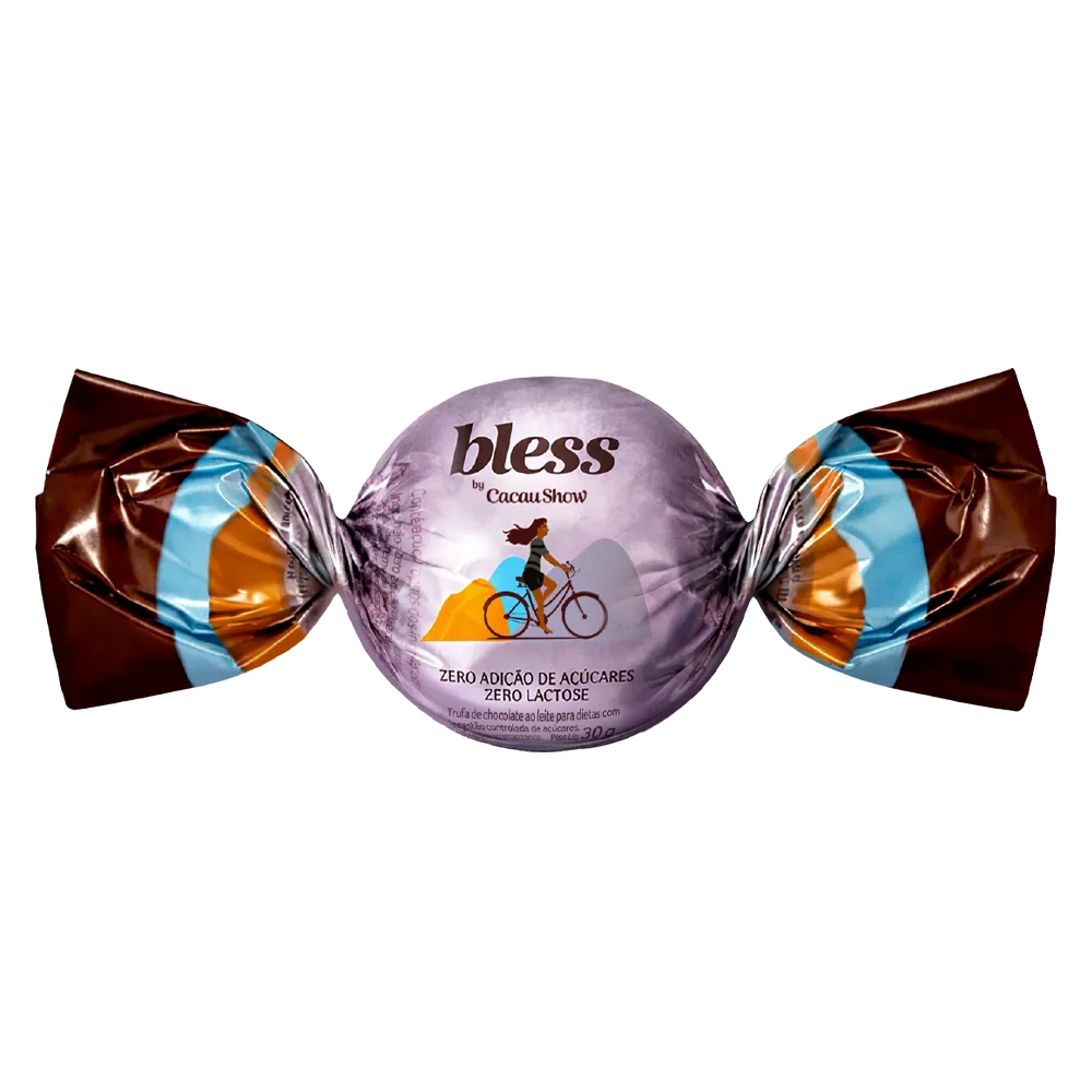 Trufa Bless Zero Açúcar e Zero Lactose de Chocolate ao Leite 30g - foto 1