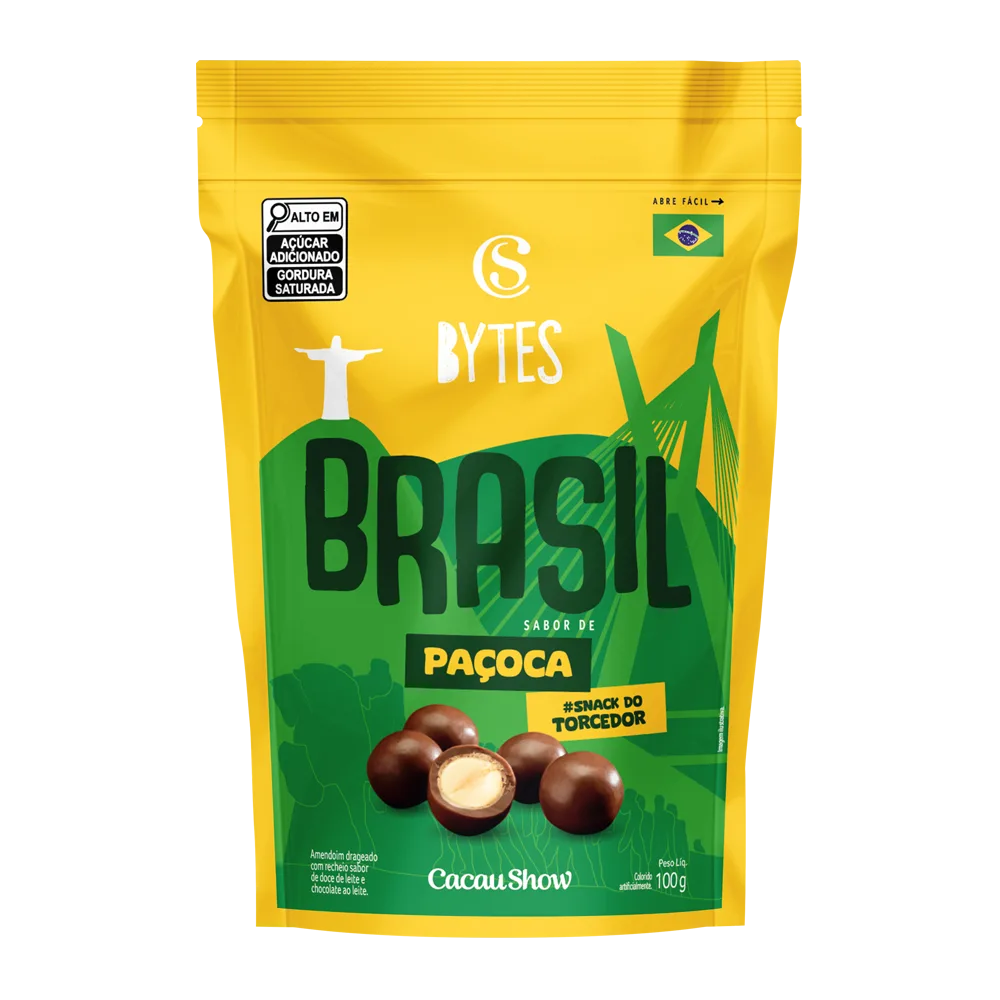Drageado Bytes Brasil Paçoca 100g - foto 1