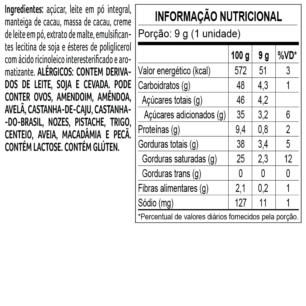 Tablete laCreme ao Leite 9g - foto 2