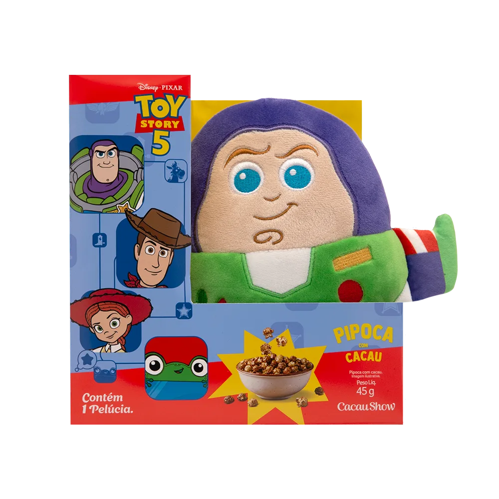 Caixa Pipoca Buzz Lightyear Toy Story 45g - foto 1
